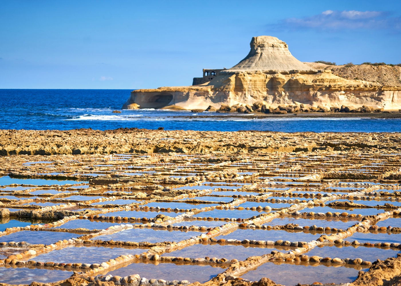 Gozo’s salt pans sea coast